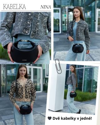 Dvě kabelky v jedné? Tahle malá černá kráska má unikátní design, který ti umožní měnit její tvar podle nálady i outfitu....